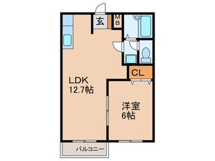 レピュート中村の物件間取画像